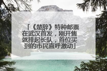 《楚辞》特种邮票在武汉首发，刚开售就排起长队，首位买到的市民直呼激动