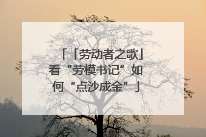 「劳动者之歌」看“劳模书记”如何“点沙成金”