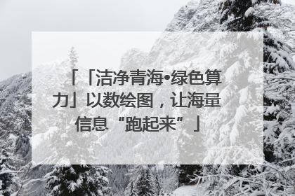 「洁净青海•绿色算力」以数绘图，让海量信息“跑起来”