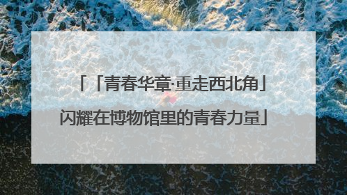 「青春华章·重走西北角」闪耀在博物馆里的青春力量