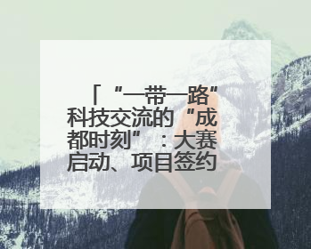 “一带一路”科技交流的“成都时刻”：大赛启动、项目签约，50项“成都造”黑科技吸引多国客商