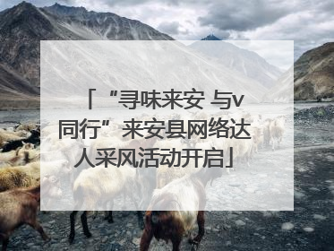“寻味来安 与v同行”来安县网络达人采风活动开启