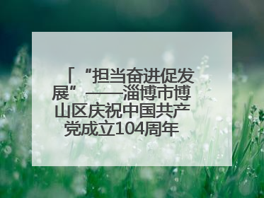 “担当奋进促发展”——淄博市博山区庆祝中国共产党成立104周年党课活动举办