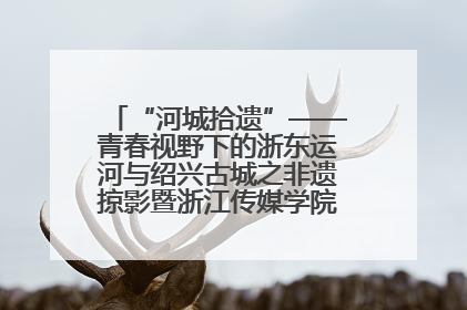 “河城拾遗”——青春视野下的浙东运河与绍兴古城之非遗掠影暨浙江传媒学院小学期来绍