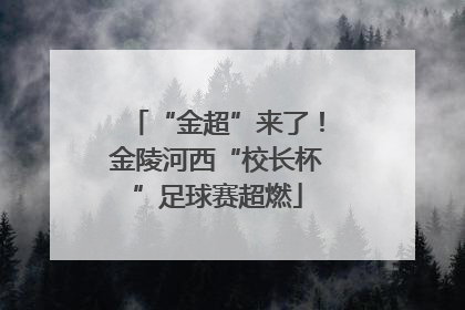“金超”来了！金陵河西“校长杯”足球赛超燃