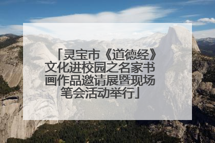 灵宝市《道德经》文化进校园之名家书画作品邀请展暨现场笔会活动举行