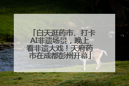 白天逛药市、打卡AI非遗场景，晚上看非遗大戏！天府药市在成都彭州开幕