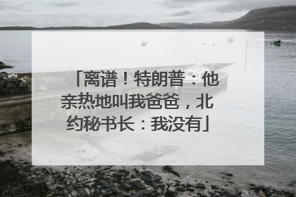 离谱！特朗普：他亲热地叫我爸爸，北约秘书长：我没有