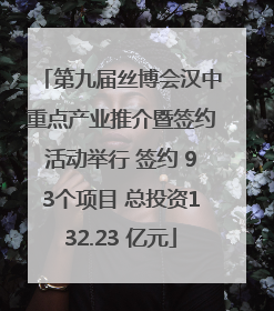 第九届丝博会汉中重点产业推介暨签约活动举行 签约 93个项目 总投资132.23 亿元