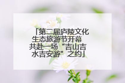 第二届庐陵文化生态旅游节开幕 共赴一场“吉山吉水吉安游”之约