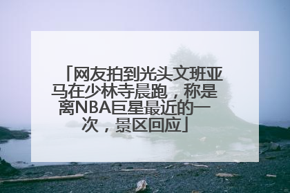 网友拍到光头文班亚马在少林寺晨跑，称是离NBA巨星最近的一次，景区回应