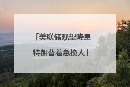 美联储观望降息 特朗普着急换人