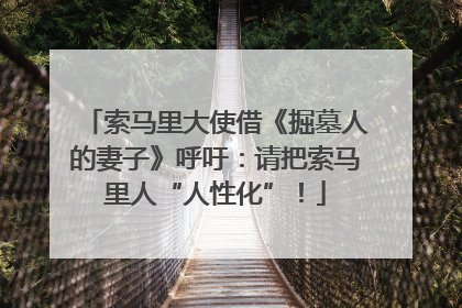 索马里大使借《掘墓人的妻子》呼吁：请把索马里人“人性化”！