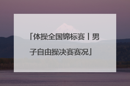 体操全国锦标赛丨男子自由操决赛赛况