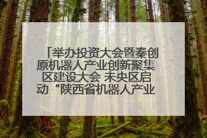 举办投资大会暨秦创原机器人产业创新聚集区建设大会 未央区启动“陕西省机器人产业聚集区”建设