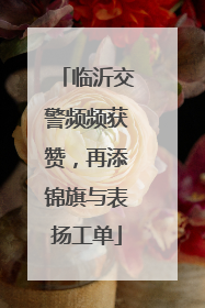 临沂交警频频获赞，再添锦旗与表扬工单