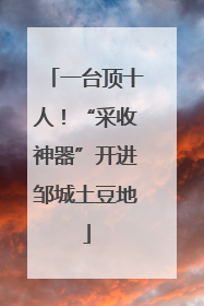 一台顶十人！“采收神器”开进邹城土豆地