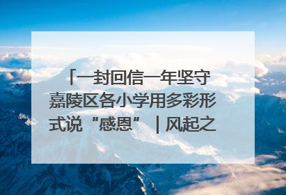 一封回信一年坚守 嘉陵区各小学用多彩形式说“感恩”｜风起之江 扶摇直上