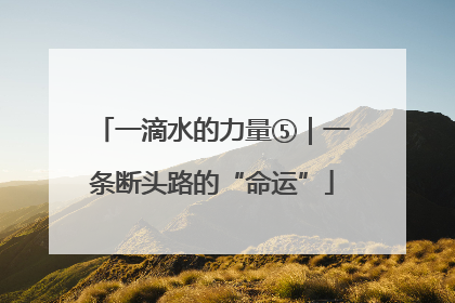 一滴水的力量⑤｜一条断头路的“命运”
