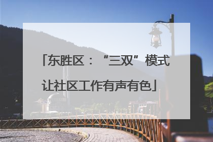 东胜区：“三双”模式让社区工作有声有色