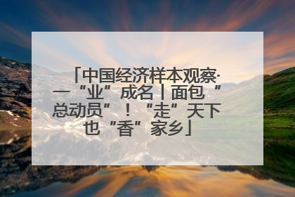 中国经济样本观察·一“业”成名丨面包“总动员”！“走”天下也“香”家乡
