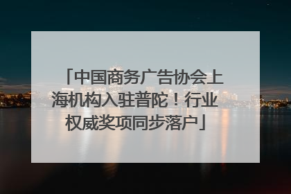 中国商务广告协会上海机构入驻普陀！行业权威奖项同步落户