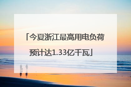 今夏浙江最高用电负荷预计达1.33亿千瓦