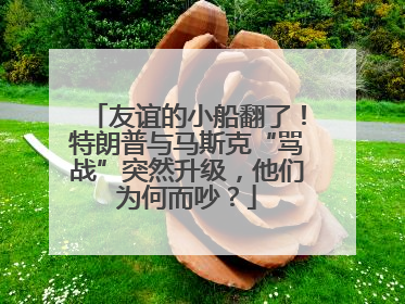 友谊的小船翻了！特朗普与马斯克“骂战”突然升级，他们为何而吵？