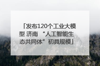 发布120个工业大模型 济南 “人工智能生态共同体”初具规模
