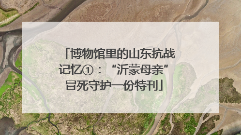 博物馆里的山东抗战记忆①：“沂蒙母亲”冒死守护一份特刊