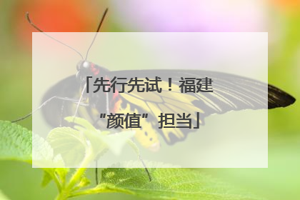 先行先试！福建“颜值”担当