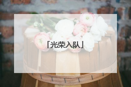 光荣入队