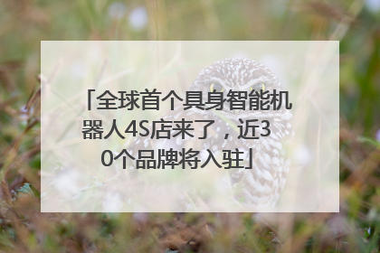 全球首个具身智能机器人4S店来了，近30个品牌将入驻