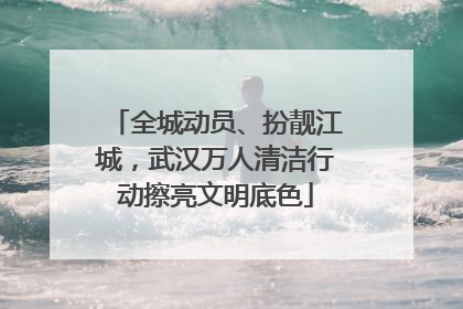 全城动员、扮靓江城，武汉万人清洁行动擦亮文明底色