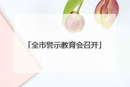 全市警示教育会召开
