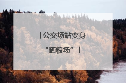 公交场站变身“晒粮场”