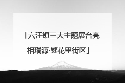 六汪镇三大主题展台亮相瑞源·繁花里街区