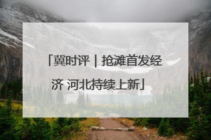 冀时评｜抢滩首发经济 河北持续上新