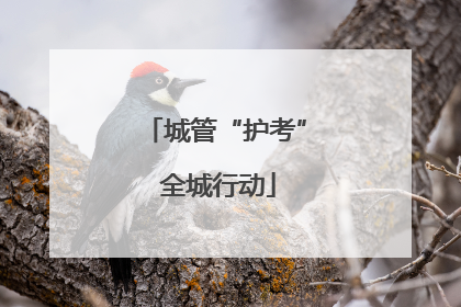 城管“护考” 全城行动