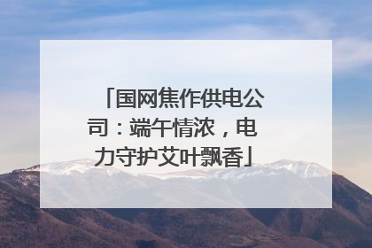 国网焦作供电公司：端午情浓，电力守护艾叶飘香