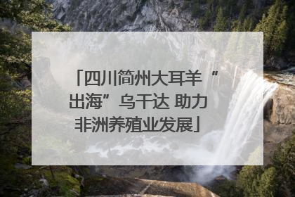 四川简州大耳羊“出海”乌干达 助力非洲养殖业发展