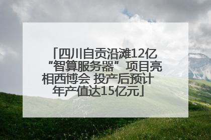 四川自贡沿滩12亿“智算服务器”项目亮相西博会 投产后预计年产值达15亿元
