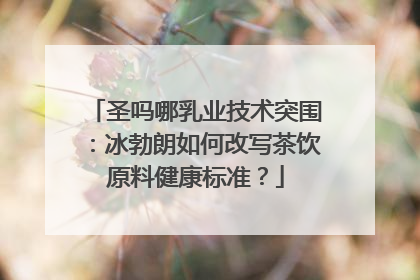 圣吗哪乳业技术突围：冰勃朗如何改写茶饮原料健康标准？