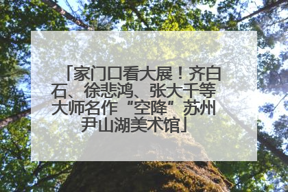 家门口看大展！齐白石、徐悲鸿、张大千等大师名作“空降”苏州尹山湖美术馆