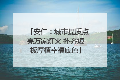 安仁：城市提质点亮万家灯火 补齐短板厚植幸福底色