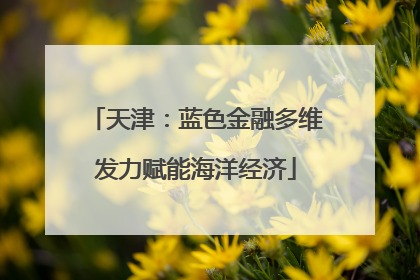 天津：蓝色金融多维发力赋能海洋经济