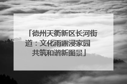 德州天衢新区长河街道：文化雨露浸家园 共筑和谐新图景