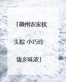 徽州农家枕头粽 小巧玲珑乡味浓