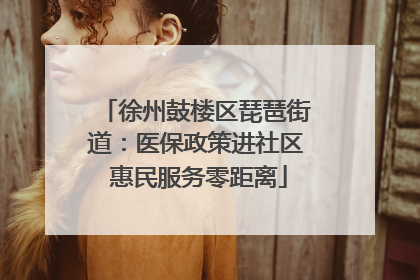 徐州鼓楼区琵琶街道:医保政策进社区 惠民服务零距离