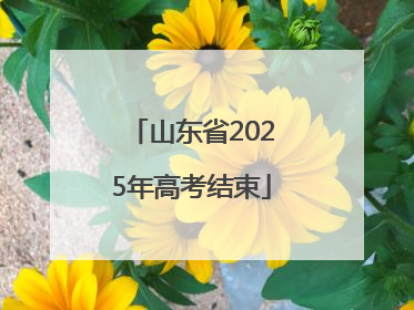 山东省2025年高考结束